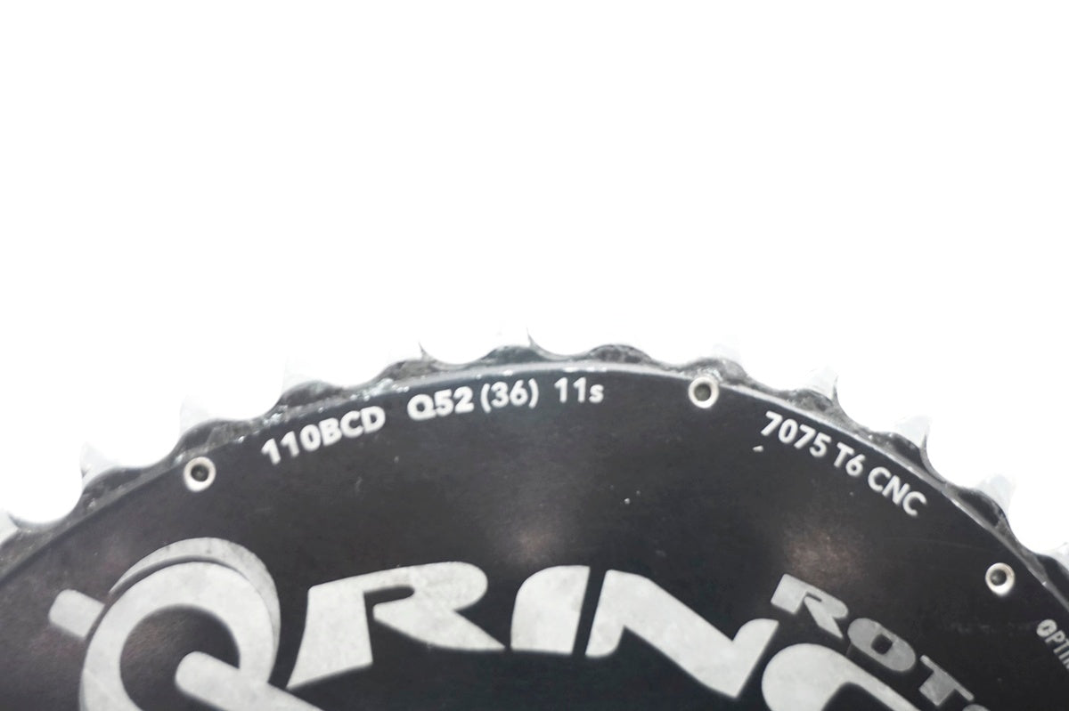 ROTOR 「ローター」 Q-RINGS 52/36T 110BCD チェーンリング / 大阪門真