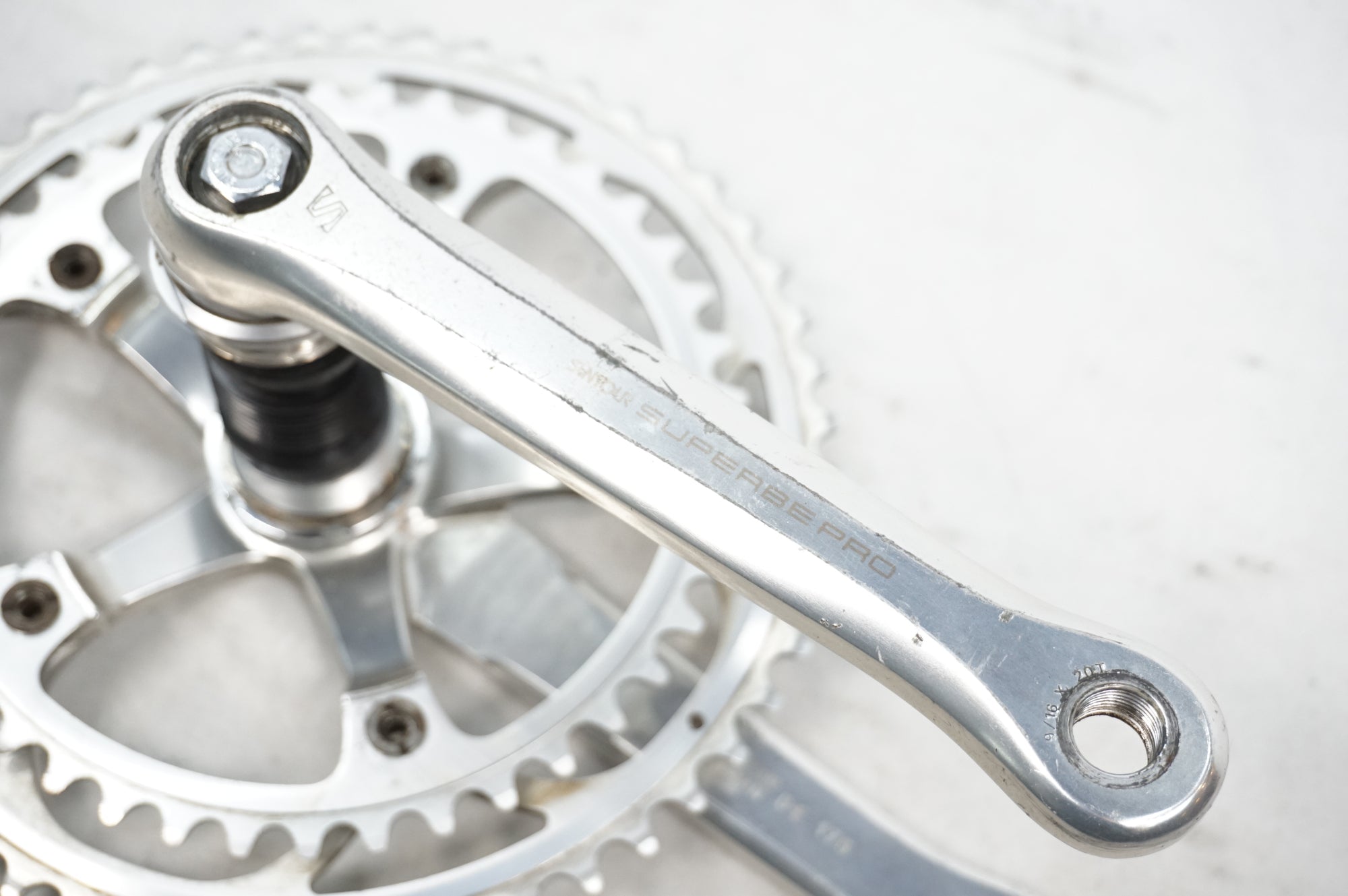 ジャンク SUNTOUR 「サンツアー」 SUPERBE PRO 52-42T 170mm クランク