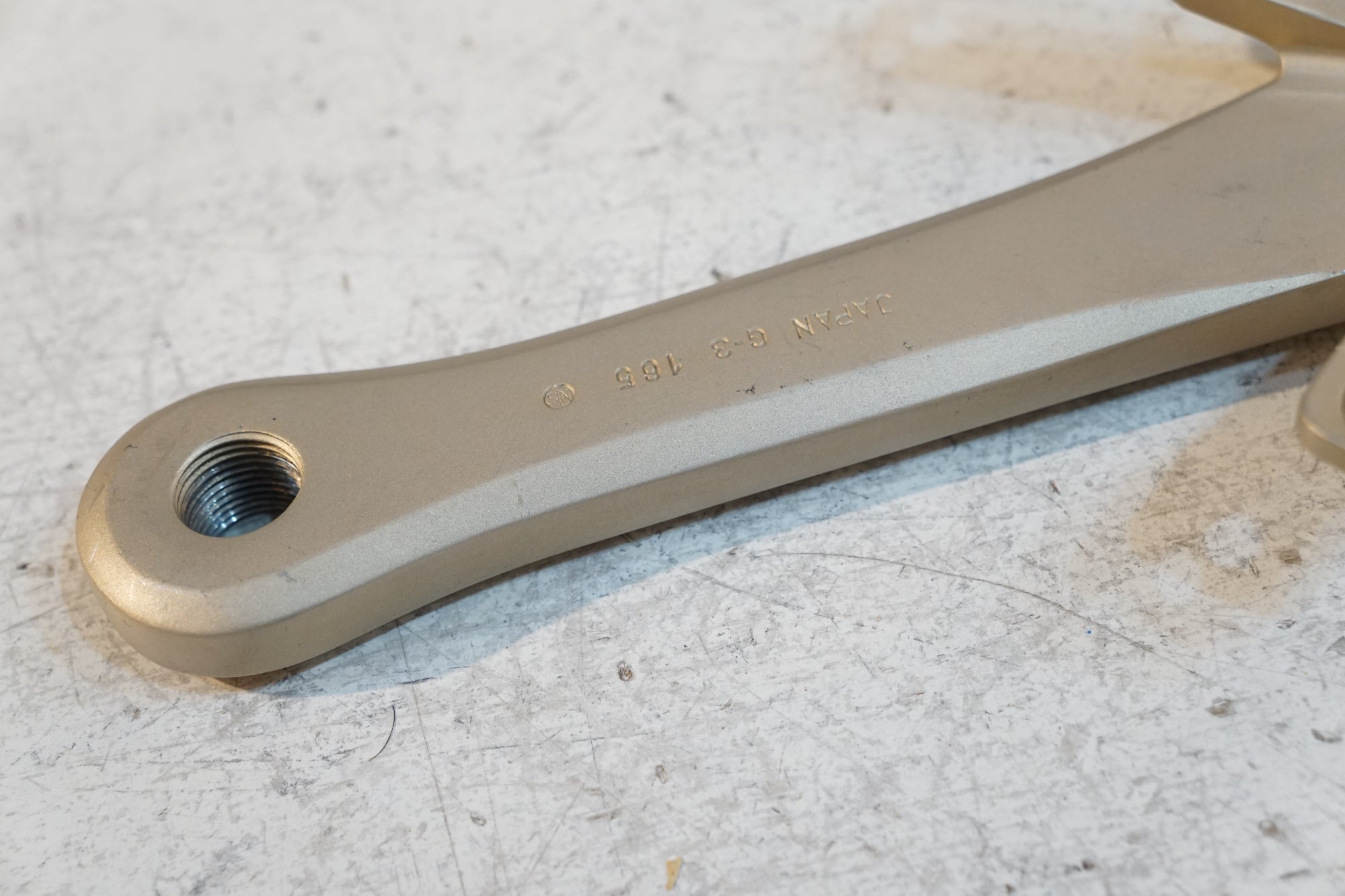 SUGINO 「スギノ」 GRAND MIGHTY 165mm NJS CRANK CHAMPAGNE GOLD