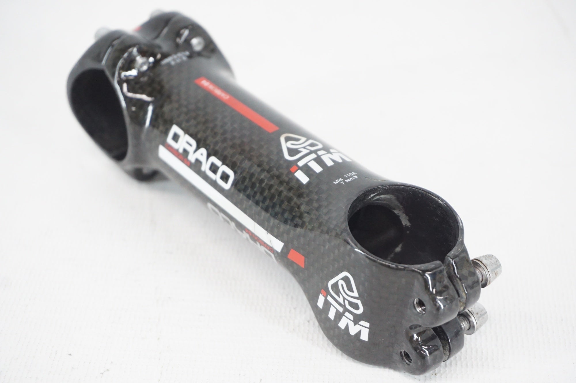 美品ITM 101 カーボンステム 130mm ITM 「アイティーエム」 DRACO Φ31.8 110mm カーボンステム / 阪急塚口