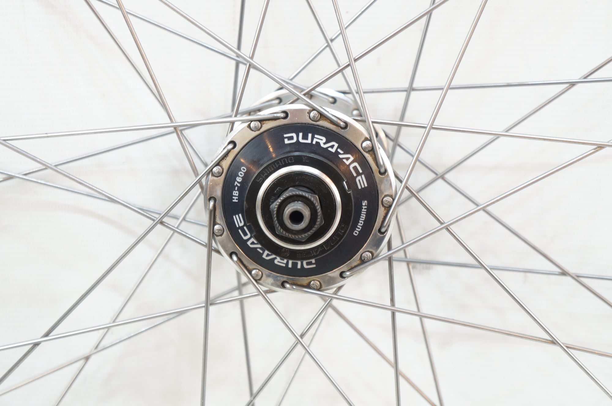 DURA-ACE HB-7600 完組ホイール 前輪　競輪用 SHIMANO 「シマノ」 DURA-ACE HB-7600 ARAYA SDX-5 リム シングル