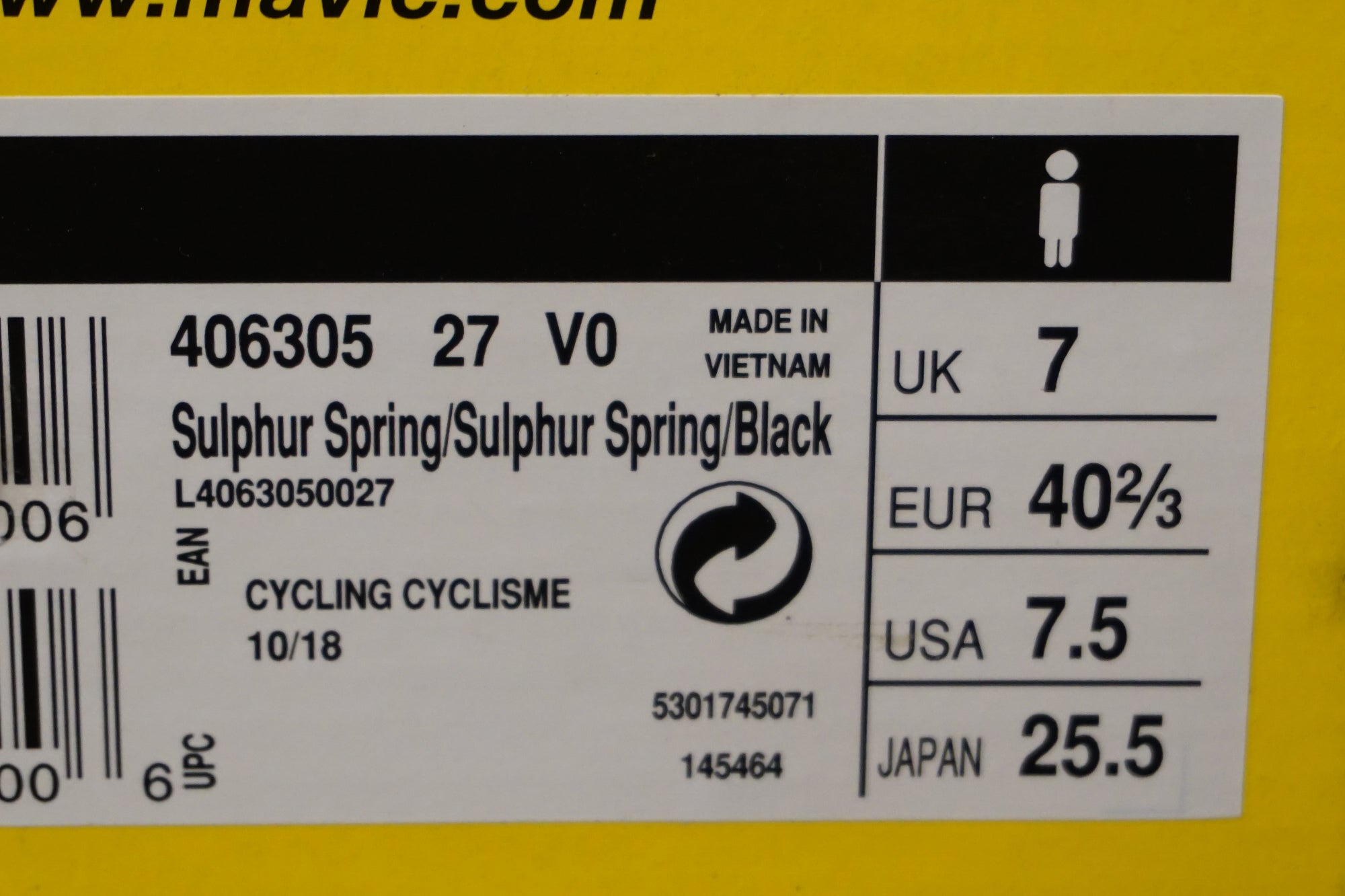 MAVIC 「マビック」 COSMIC SPD 25.5cm シューズ / 浜松店