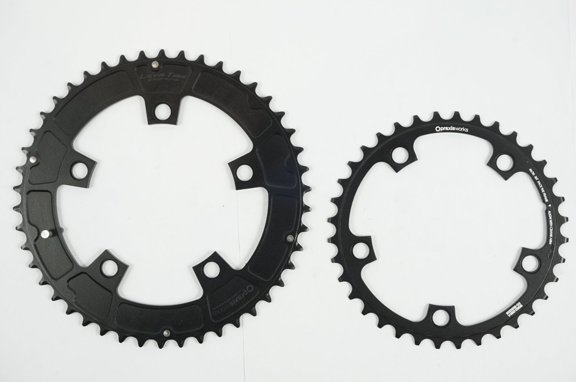 PRAXIS WORKS 「 プラクシスワークス」 LEVA TIME 46-36T PCD110 チェーンリング / バイチャリ世田谷店