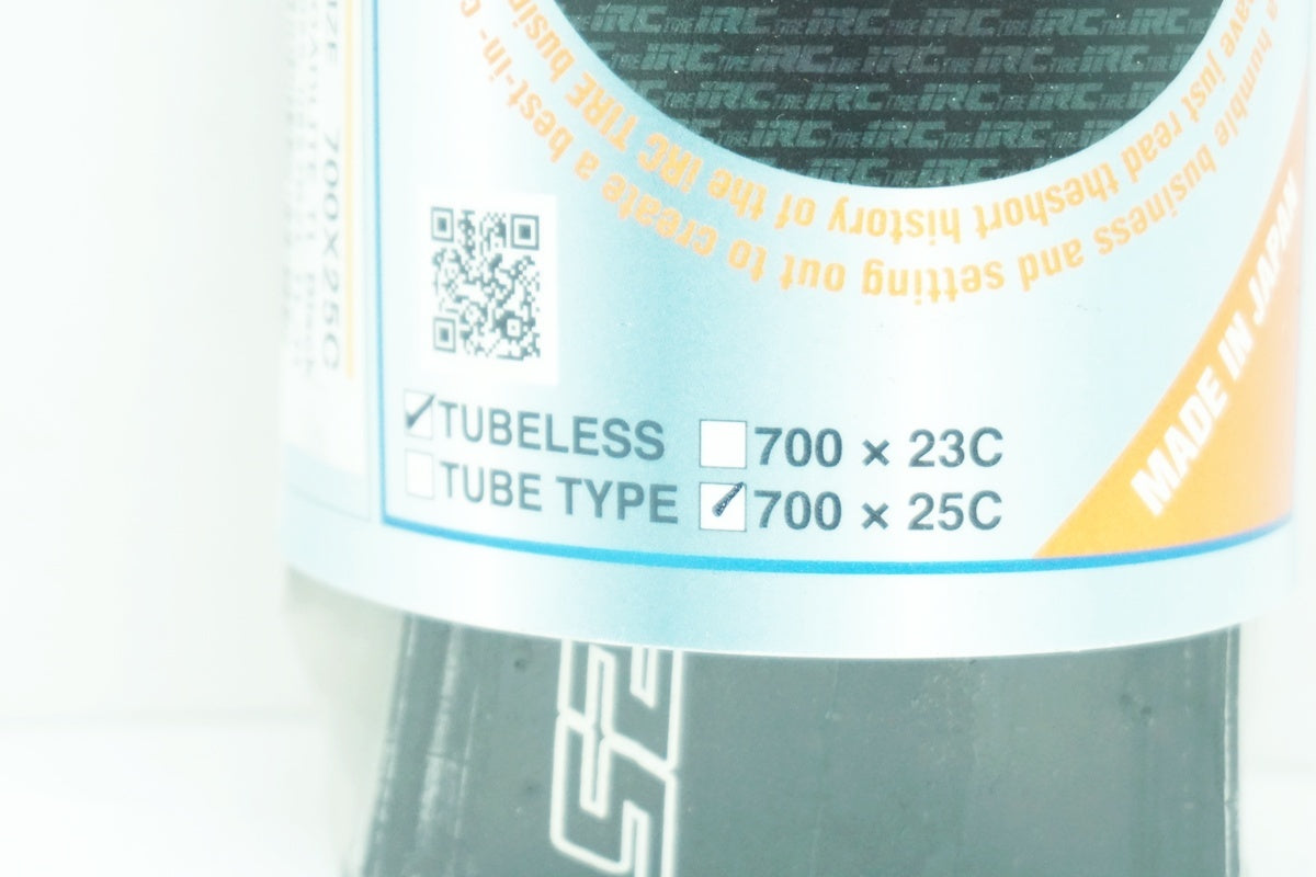 IRC 「アイアールシー」 OAD LITE TUBELESS 700x25C タイヤ / 大阪美原北インター店