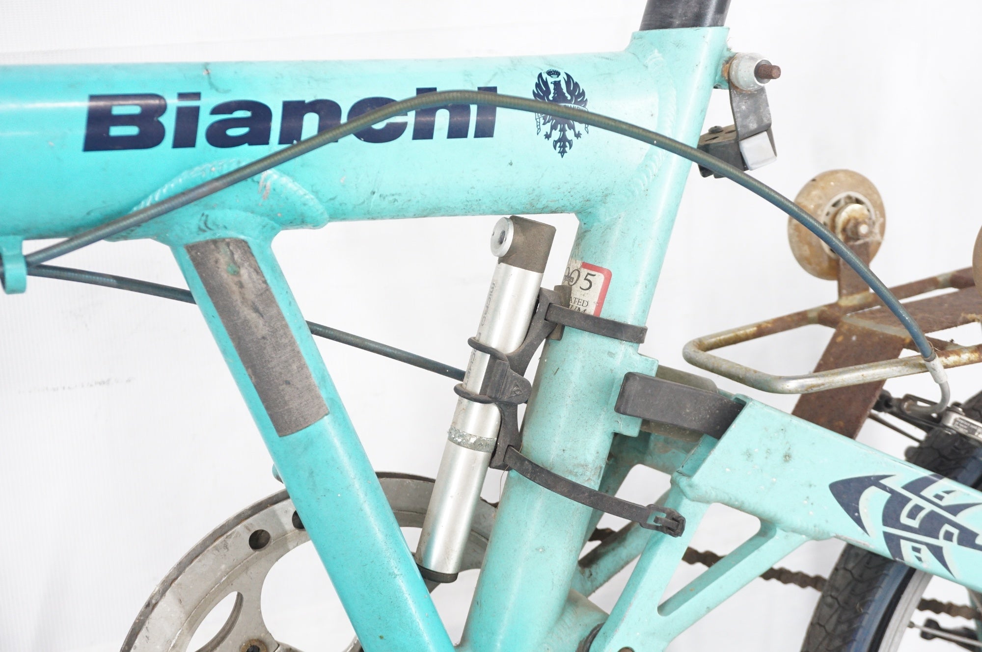 ジャンク BIANCHI 「ビアンキ」 FRETTA-T BD-1 BIRDY 2005年頃 18インチ 折り畳み自転車 / 阪急塚口店