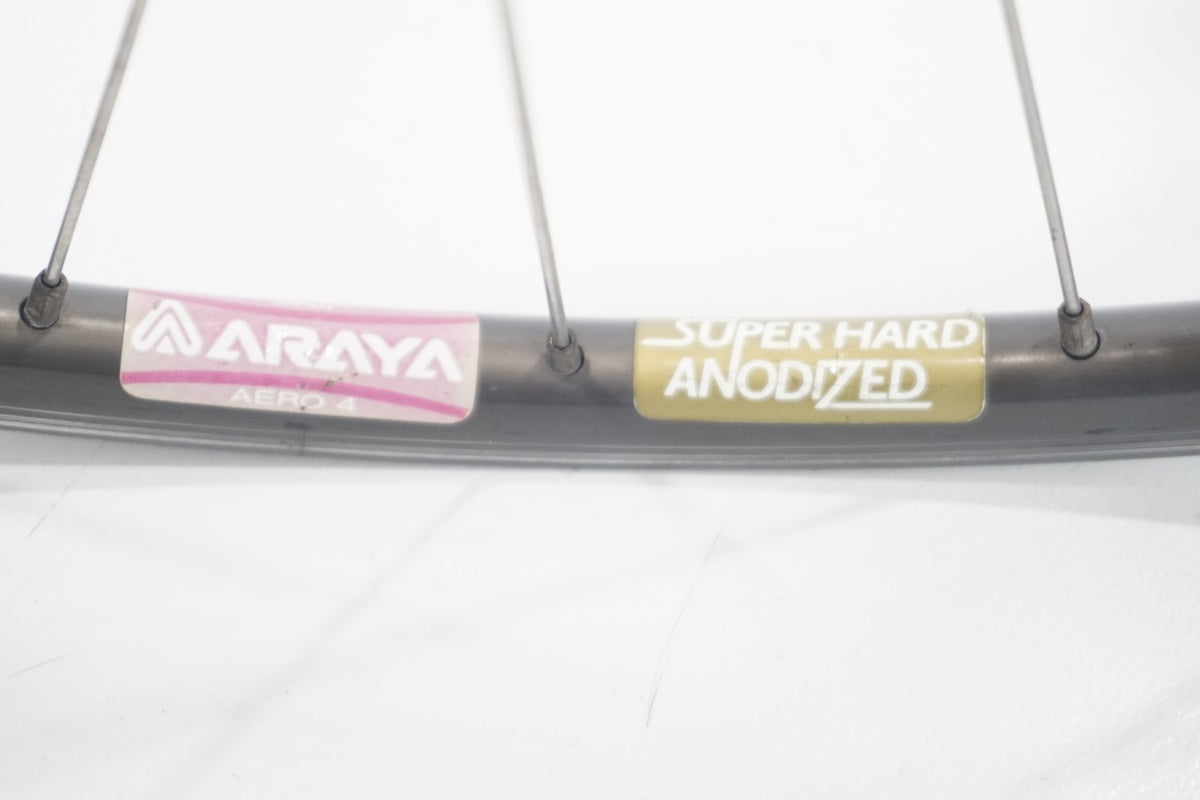 ARAYA 「アラヤ」 AERO4 リム SHIMANO600 HB-6400 ハブ フロントホイール  / 滋賀大津店