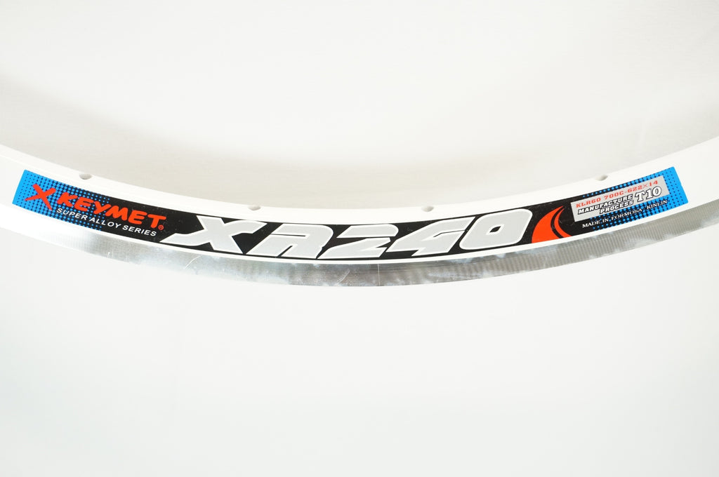 X-keymet XR240 エックスキーメット 700c ピスト ホイール X-KEYMET(エックスキーメット) XR-240クリンチャーリムホワイト