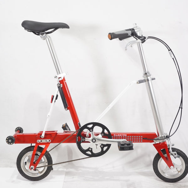 【極美品】CARRY ME　人気のオレンジ　8インチ　折り畳み自転車 楽天市場】CarryMe キャリーミー エアータイヤ仕様 オレンジ