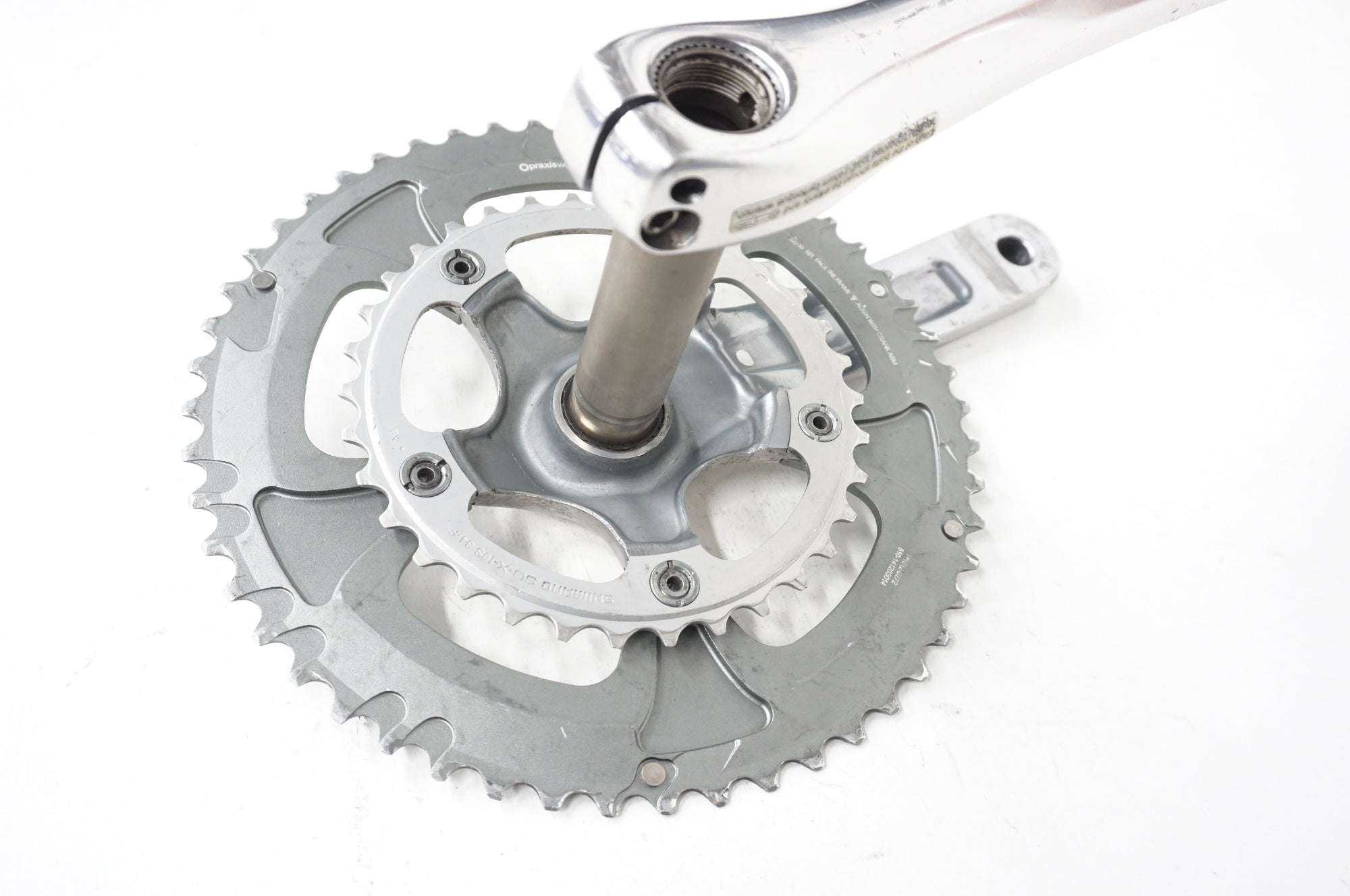 ジャンク SHIMANO 「シマノ」 TIAGRA FC-4600 アウターチェーンリングPRAXIS WORKS 52-34T 170mm クランクセット / 阪急塚口店