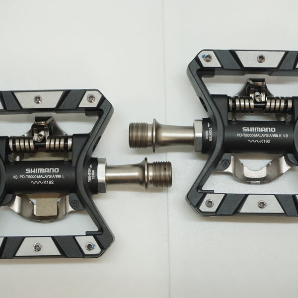 Shimano DEORE XT ペダルセット + Tacx ボトルケージ SHIMANO 「シマノ」 DEORE XT PD-T8000 ペダル / 福岡アイランド