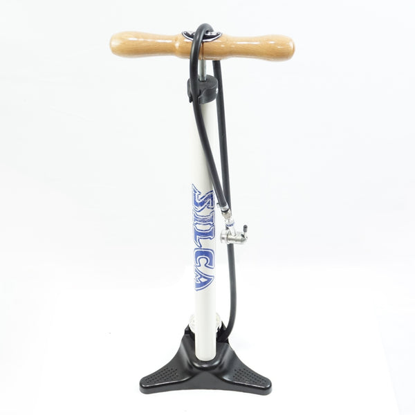 FP5 SILCA シリカ ゲージ付 フロアポンプ ビンテージ 空気入れ もはや名品的存在 SILCAスーパーピスタ ロックポンプヘッド付き - 製品